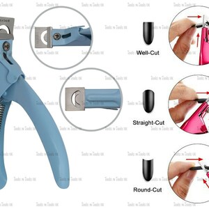 Quality Nail Art Tips Cutter Acrylic Nails Triple Cut Nail Art Tool 13