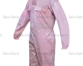 Pink Cotton Beekeeping Full Suits Heavy Duty Unisex Bee Beekeeper Multiple Sizes