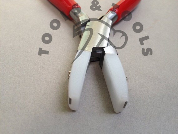 5-3/8'' Flat Nose Non-Marring Nylon Jaw Pliers with PVC Grips