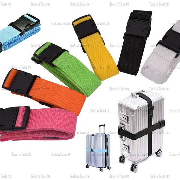 Strong Adjustable Extra Safety Travel Suitcase Luggage Baggage Straps Tie Belt