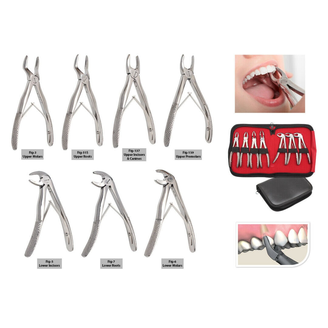 7 Pieces Kids/ Child Dental Tooth/ Teeth Extracting Forceps - Etsy UK