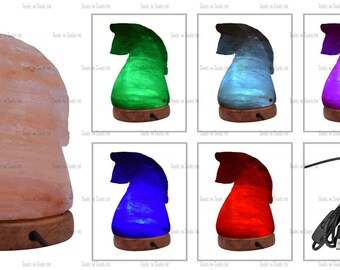 1 X Horse Multi Color Bulb Usb Led Himalayan Salt Table Lamp Natural Ionizer