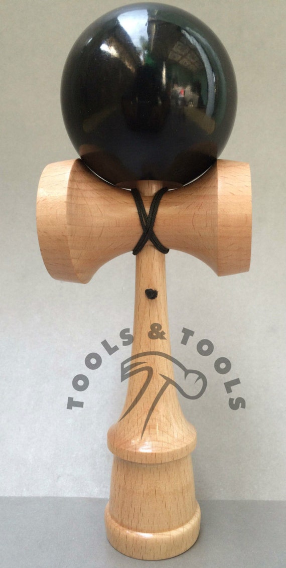Azul De Calidad Madera Haya De Madera Kendama Juguete de Madera de competencia Acabado Brillante
