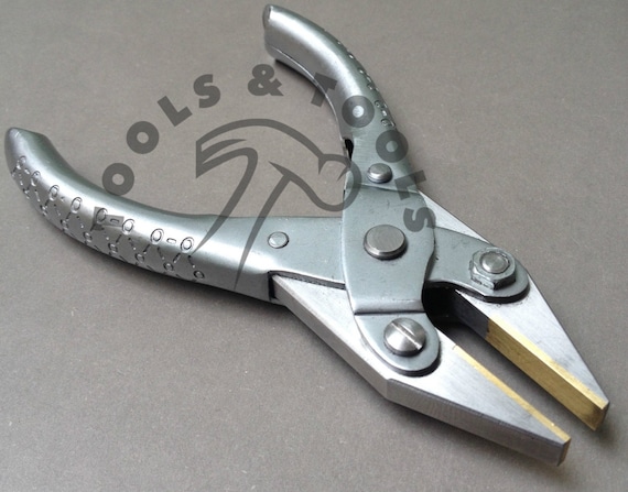 Nylon Jaw Pliers Flat Nose ~Scratch-Free Jewelry Work plus 1 extra pair of Tips