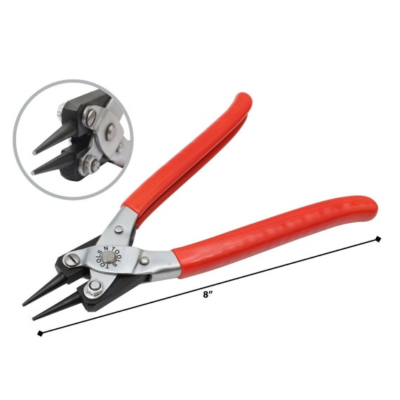 PVC Grips Parallel Action Round Nose Pliers Smooth Jaw 8 