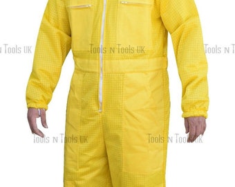 Yellow Three Layers Mesh Ultra Beekeeping Suit Bee Ventilated Cool Air X-large