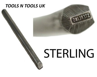 JEWELERS METAL stamp sterling straight silver jewelry punch stamping bars