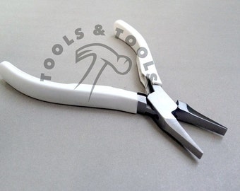 4.5'' Thin Flat Needle Nose Pliers Electrician Forceps for Jewelry &  Handcraft