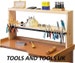 Jewelers Bench Shelf Wood Stand Workstation Organizer Tools Beads Blocks Pliers 