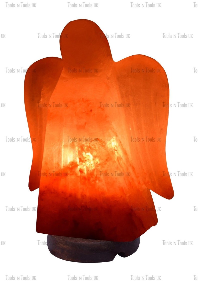 Angel Shape Electric Himalayan Rough Salt Table Lamp Crystal Etsy