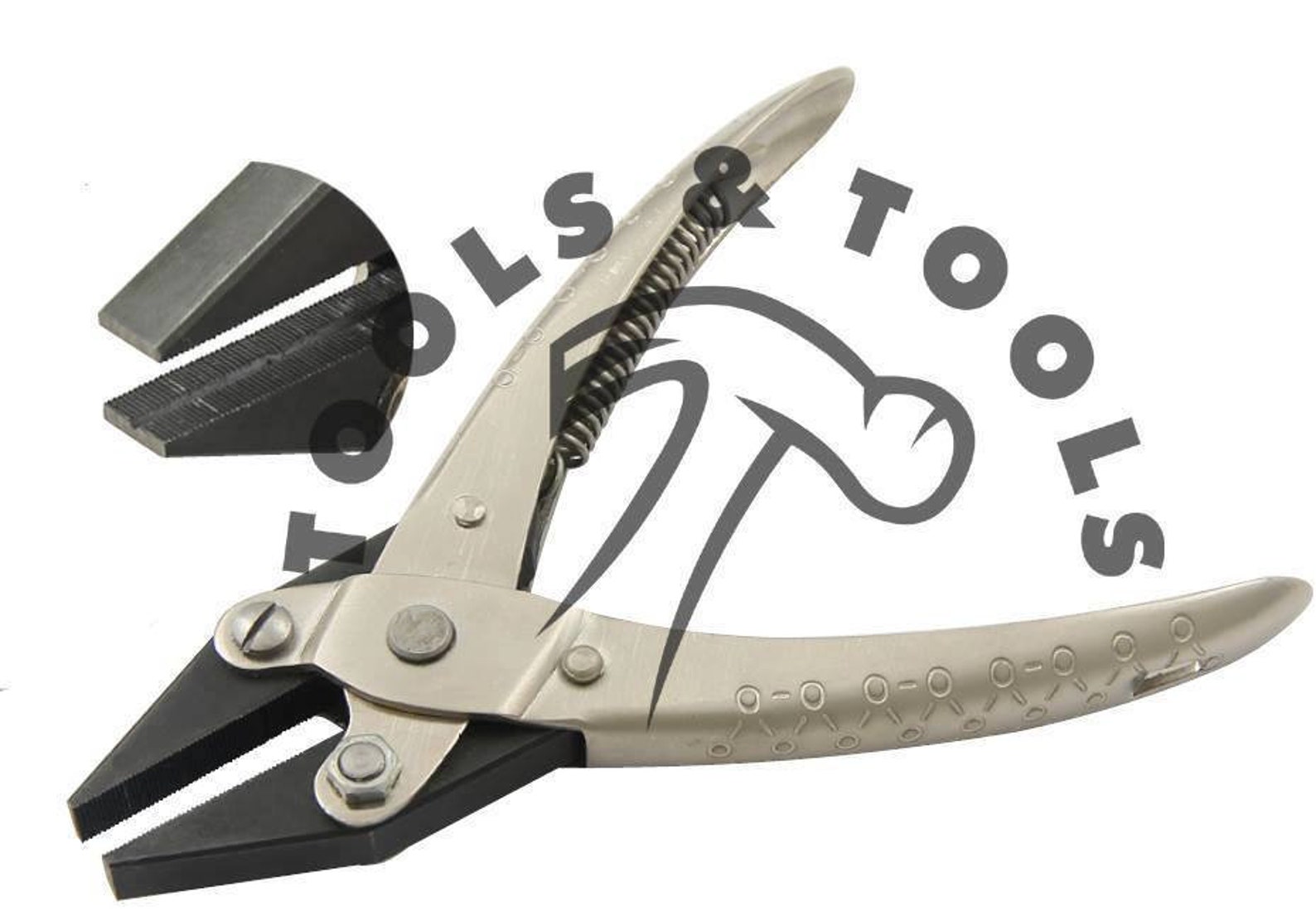 thumbnail interactive-video image 1 of Parallel Action Flat Nose Pliers - 8 Inch Smooth Jaw - PVC Coated Handles - Carbon Steel 1 of 11