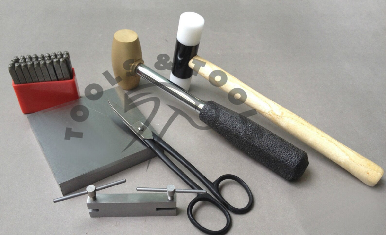 Metal Stamping Starter Kit With Letter Stamps Mallet Block Etsy