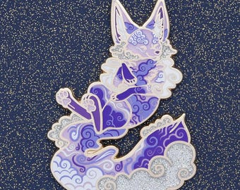 Lea Stein Fox Head Brooch - Etsy