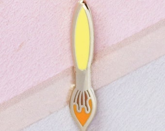 Yellow Paintbrush Mini Pin