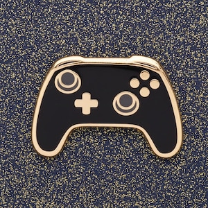 Black Game Controller Mini Pin