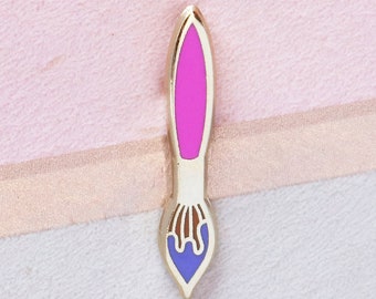 Pink Paintbrush Mini Pin