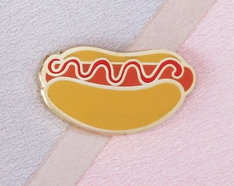 Ketchup hotdog minipin