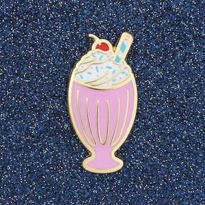 Strawberry Milkshake Mini Pin