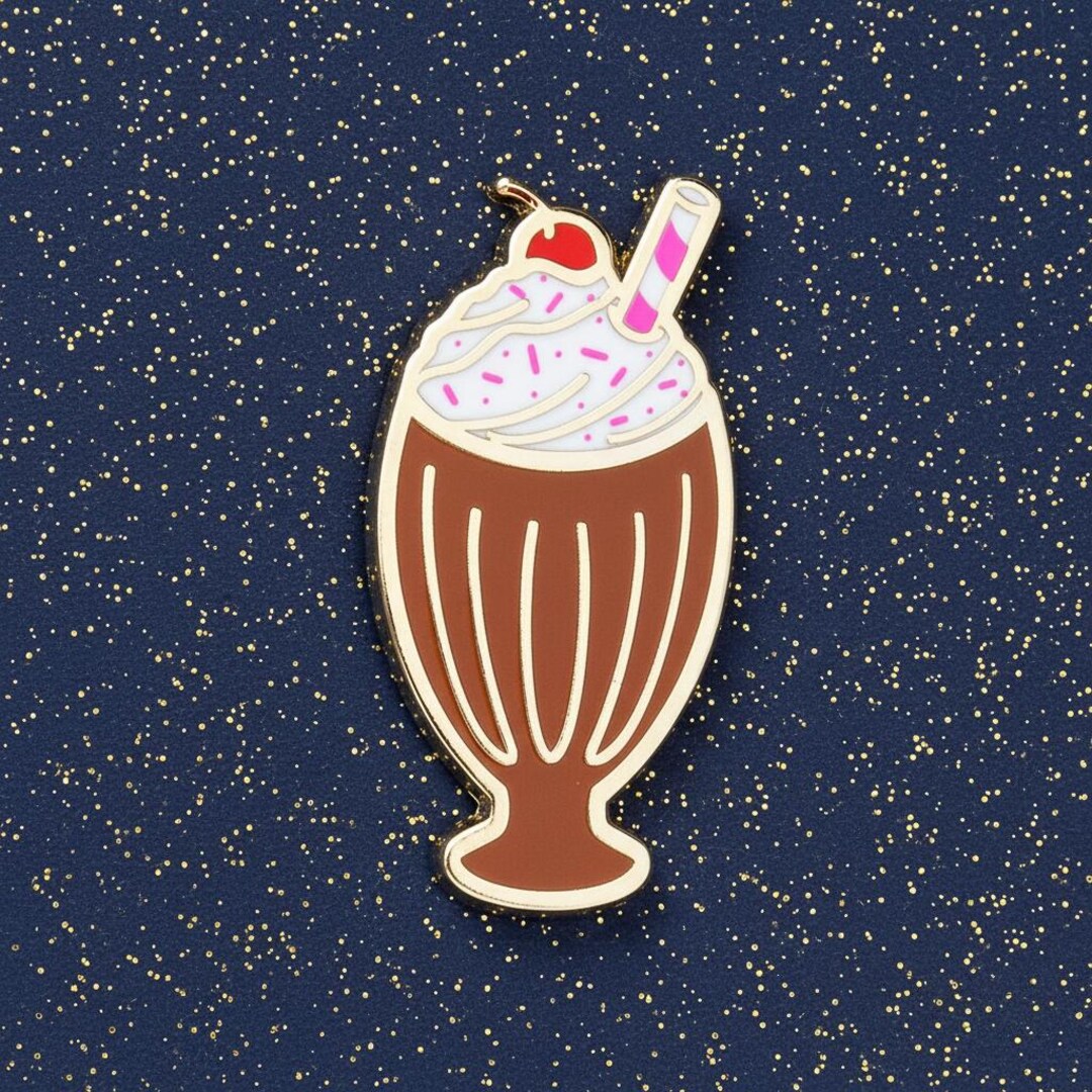 Chocolate Milkshake Mini Pin - Etsy
