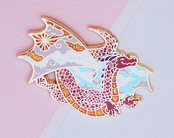 Day Dragon Enamel Pin