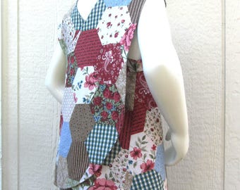 Parte superior cruzada en la espalda con colcha de la abuela