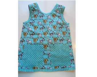 Lil' Helper Apron - Cute Goats