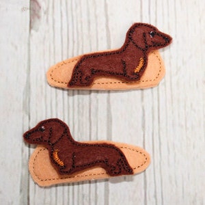 Dachshund Hair Clips