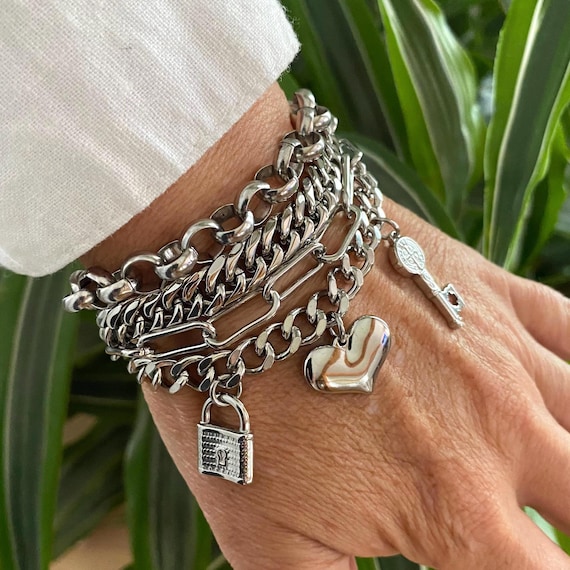Stile di moda braccialetti donna all'ingrosso in acciaio inossidabile con bracciale in marmo per regali alle ragazze - Cina Prodotti in acciaio inossidabile e Gioielli prezzo