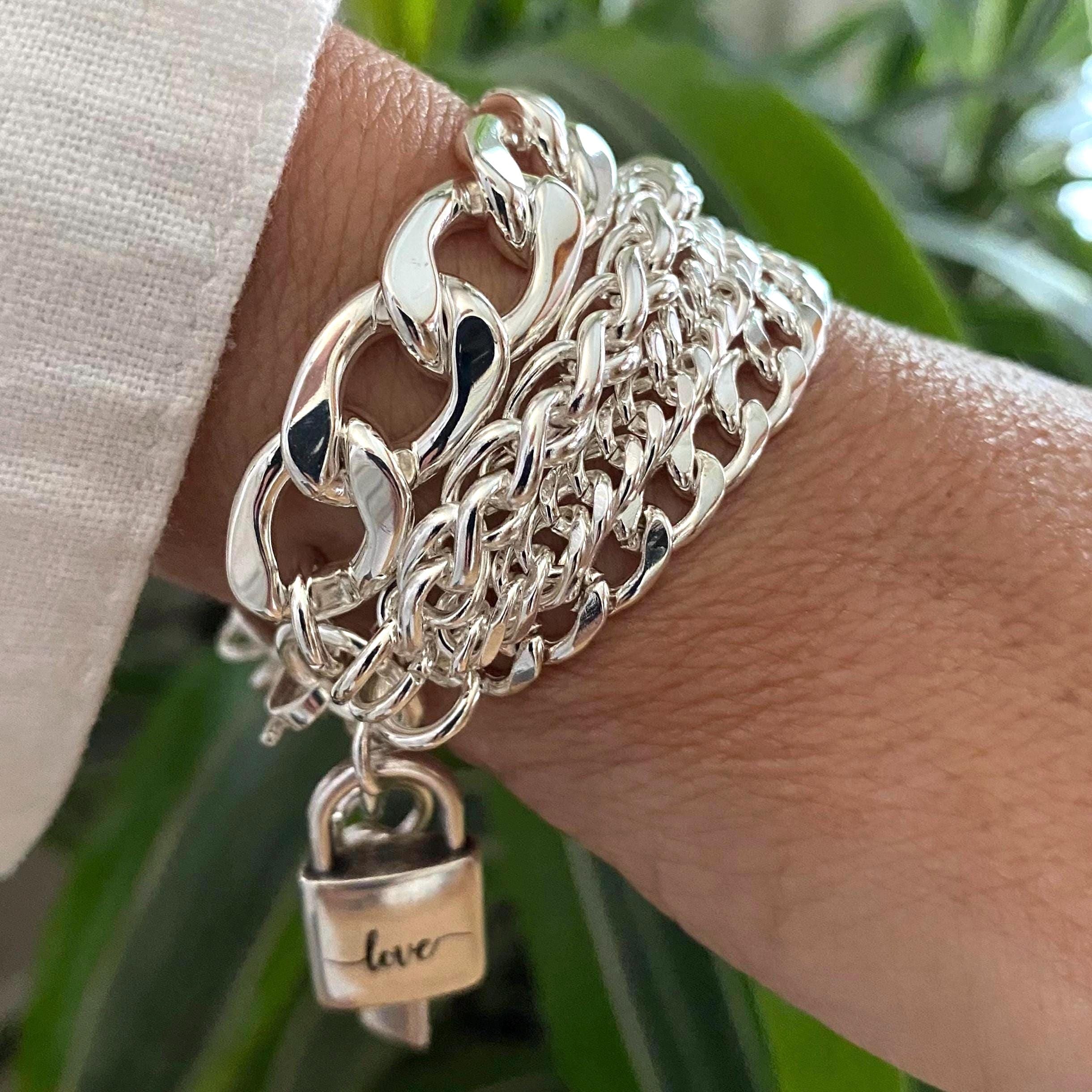 Padlock Bracelet - Etsy