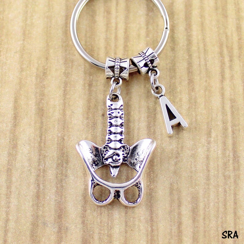 Chiropractor Gift Spine Keychain Pelvis Keychain Spine Key Etsy