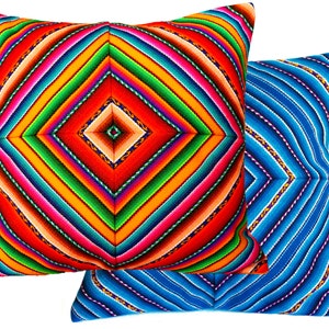 PERUVIAN CUSHION COVER - throw pillow, Peruvian ethnic cushion, boho decor, embroidered pillow, bohemian decor