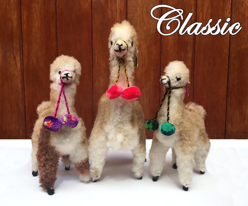 Big Beige Peruvian Alpaca Ornament Classic