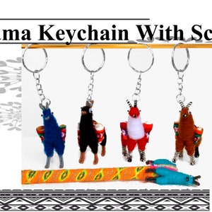 3x 6x 11x Tiny Llama Keychain, ethnic decoration, anniversary gifts, gift bag accessories, boho llama charm bag, party bag fillers