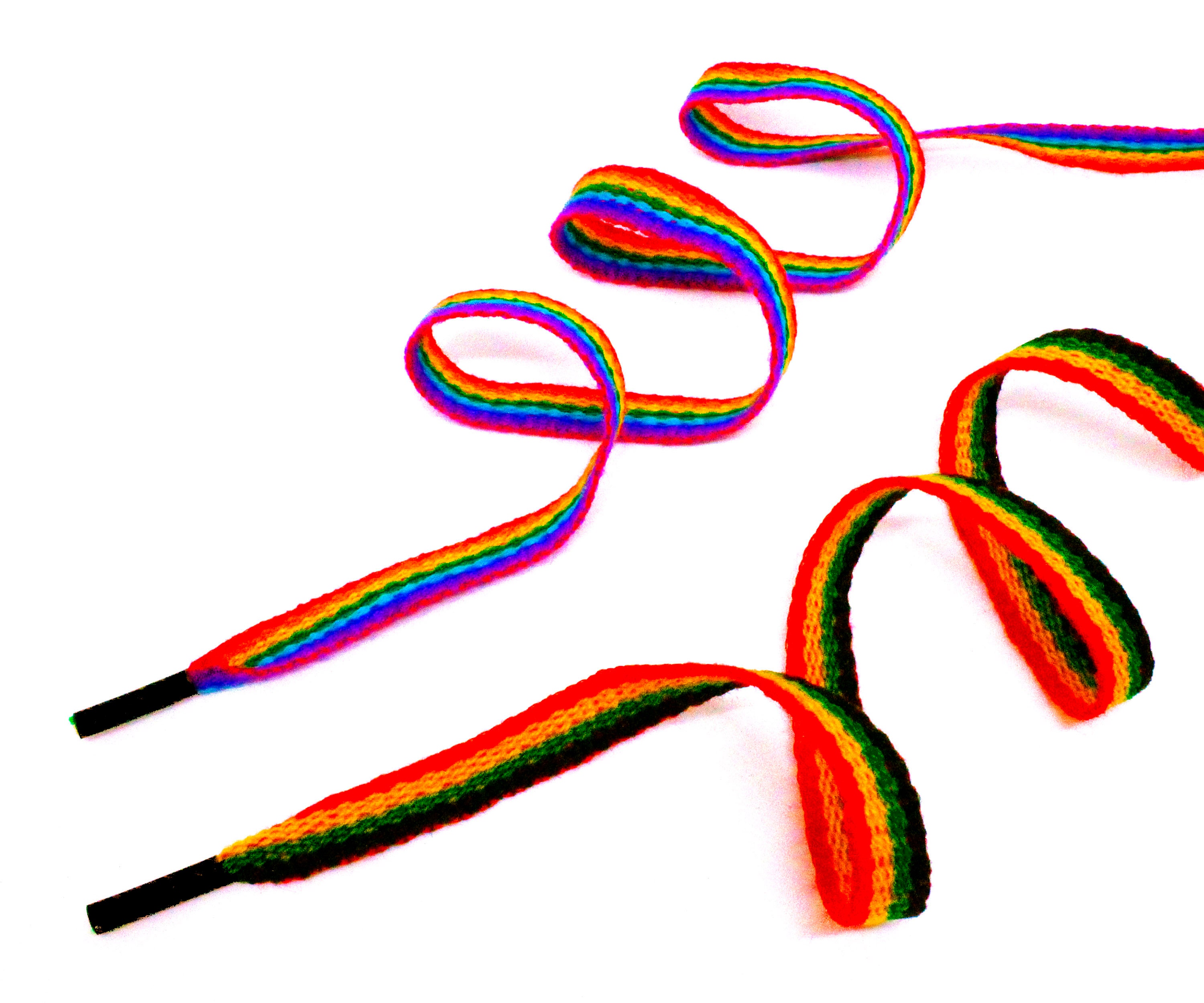CUSTOM Peruvian rainbow shoelaces rasta shoelaces tribal Etsy