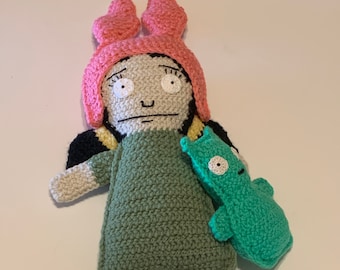 Louise Belcher crochet rag doll pattern