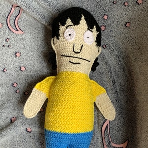 Gene Belcher inspired crochet rag doll pattern