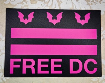 FREE DC stickers, DC Flag Stickers, dc Stickers, Bat Stickers, Vinyl Stickers, Waterproof Stickers