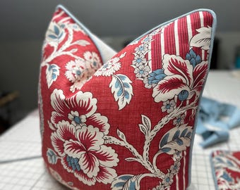 Custom Pillow Cover with Invisible Zipper – Made from Your Fabric