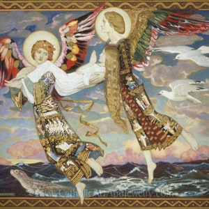 St. Bride (St. Brigid)  –  by John Duncan – Catholic Art Print – Archival Quality