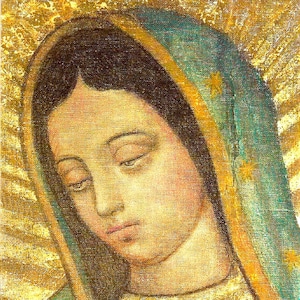 Our Lady of Guadalupe – Close-up – Catholic Art Print – Archival Quality