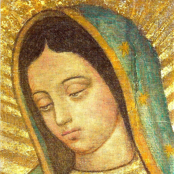 Our Lady of Guadalupe – Close-up – 3 sizes – Catholic Art Print – Archival Quality