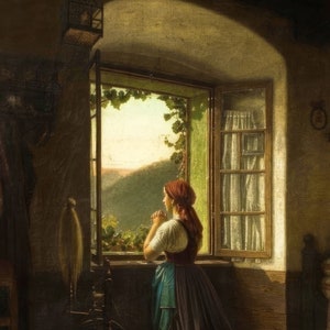 Oraciones de la mañana – Antonín Dvořák – Hermosa impresión de arte católico – Calidad de archivo