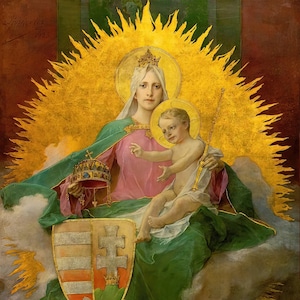 Magna Domina Hungarorum – Madonna and Child – 5 sizes – by Ignác Roskovics New!