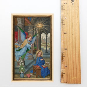 Angelus Prayer Card – The Annunciation – by Simon Bening – pack of 10/100/1000