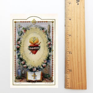 Rosenkranz Heilige Karte - Packung mit 10/100/1000 - Restaurierte Vintage Heilige Karte