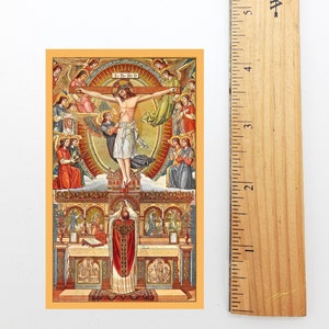 Holy Card – Holy Mass – pack of 10/100/1000 – Restored Vintage Holy Card