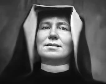 St. Faustina – Exclusive Photo – 3 sizes – Catholic Art Print – Archival Quality – Catholic Gift  – Polish Saint  – Divine Mercy – Devotion