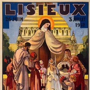 Saint Therese of Lisieux Congress Poster – 2 sizes – Catholic Art Print