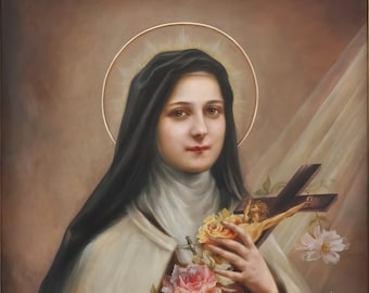 St Therese of Lisieux by Her Sister, Celine Martin  – 3 sizes – Catholic Art Print
