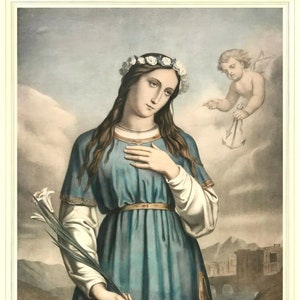 St. Philomena – Catholic Art Print – Archival Quality